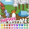 Juegos  colorea el huevo dinosaurio