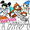 Juegos  3 ni�as para colorear