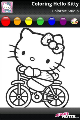 Captura de pantalla del juego ColorMe: Hello Kitty